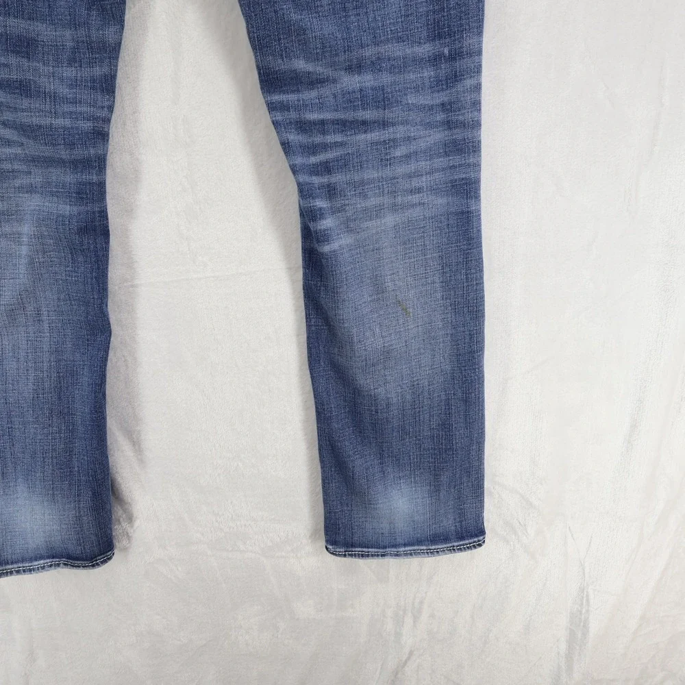 BKE Jake Straight Leg Mens Blue Denim Jeans Size 32R ABP1609